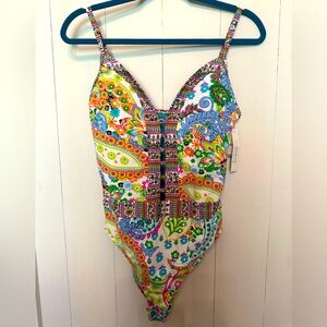 Bleu Rod Beattie one piece bathing suit, NWT size 12